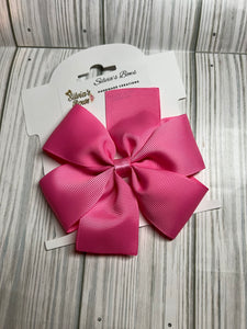 Pink hair bow