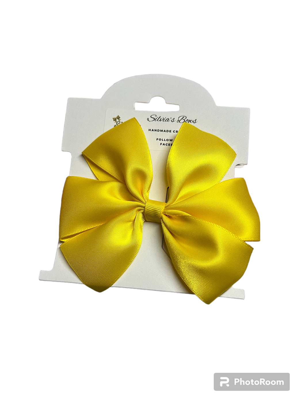 Yellow hair bow